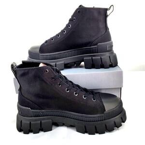 Palladium Black Platform Women's Shoes With box